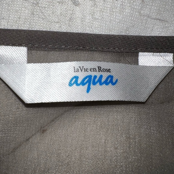 La Vie En Rose Aqua Chiffon Swimsuit Cover - Picture 9 of 10